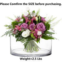 Clear Glass Candle Cylinder