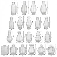 Transparent Glass Bud Vases