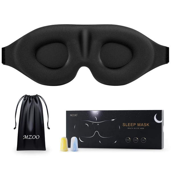 Black Light-Blocking Sleep Mask