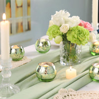 Green Mercury Glass Votives (Set of 24)