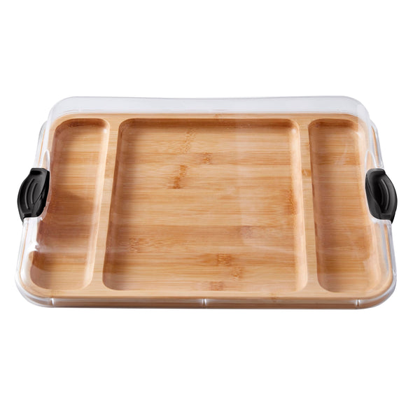 Bamboo Charcuterie Board with Lid
