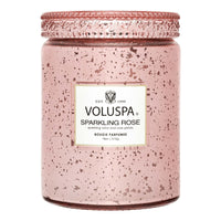 Sparkling Rose Candle Jar