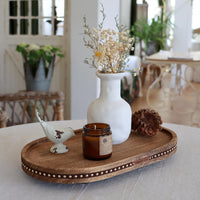 Rustic Oval Decorative Tray