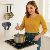 Grey Nonstick Kitchen Utensils (Set of 8)