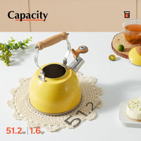 Yellow Whistling Tea Kettle