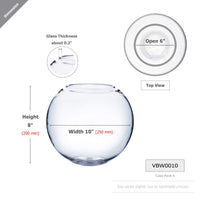 Clear Glass Bubble Vase