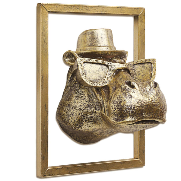 Hippo Head Wall Decor