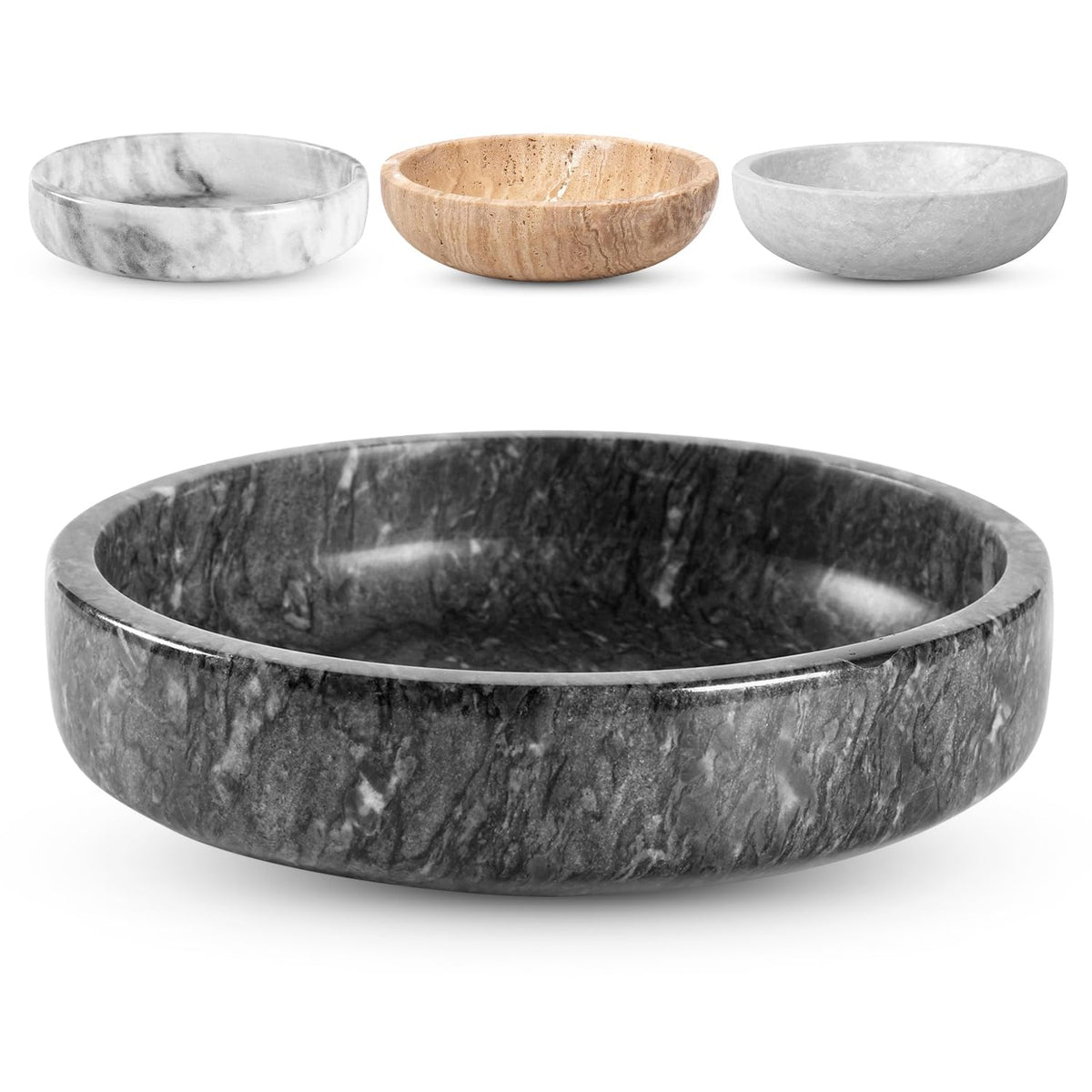 Black Marble Centerpiece Bowl