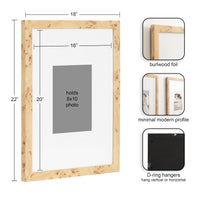 Natural Burlwood Frames (Set of 2)