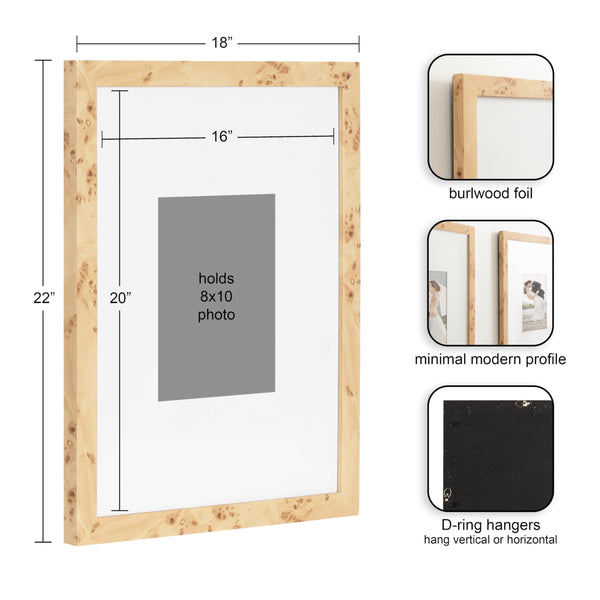 Natural Burlwood Frames (Set of 2)
