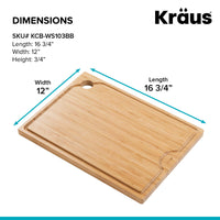 Bamboo Sink Cutting Board