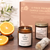 Assorted Soy Candles (Set of 6)