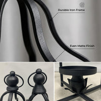 Matte Black Lanterns (Set of 2)