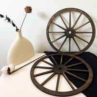 Wooden Wagon Wheels (Set of 2)