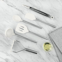 White Silicone Utensils (Set of 6)