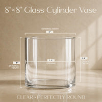 Clear Glass Cylinder Vase