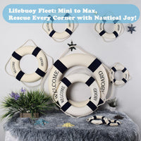 Navy Lifebuoy Wall Decor