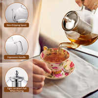 Clear Glass Teapot & Infuser