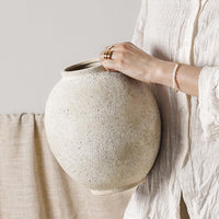 Sandstone Yellow Ceramic Vase