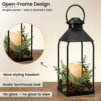 Outdoor Metal Lanterns (Set of 3)