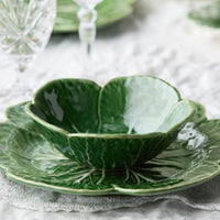Green Cabbage Cereal Bowls (Set of 4)