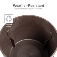 Walnut Whiskey Barrel Planter