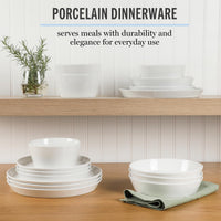White Dinnerware Set (Set of 16)