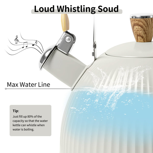 Creamy White Tea Kettle