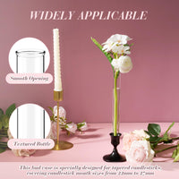 Glass Taper Candle Holders (Set of 6)