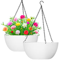 White Hanging Planters (Set of 2)
