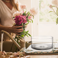 Clear Glass Candle Cylinder