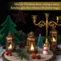 Bronze Mini LED Lanterns (Set of 12)