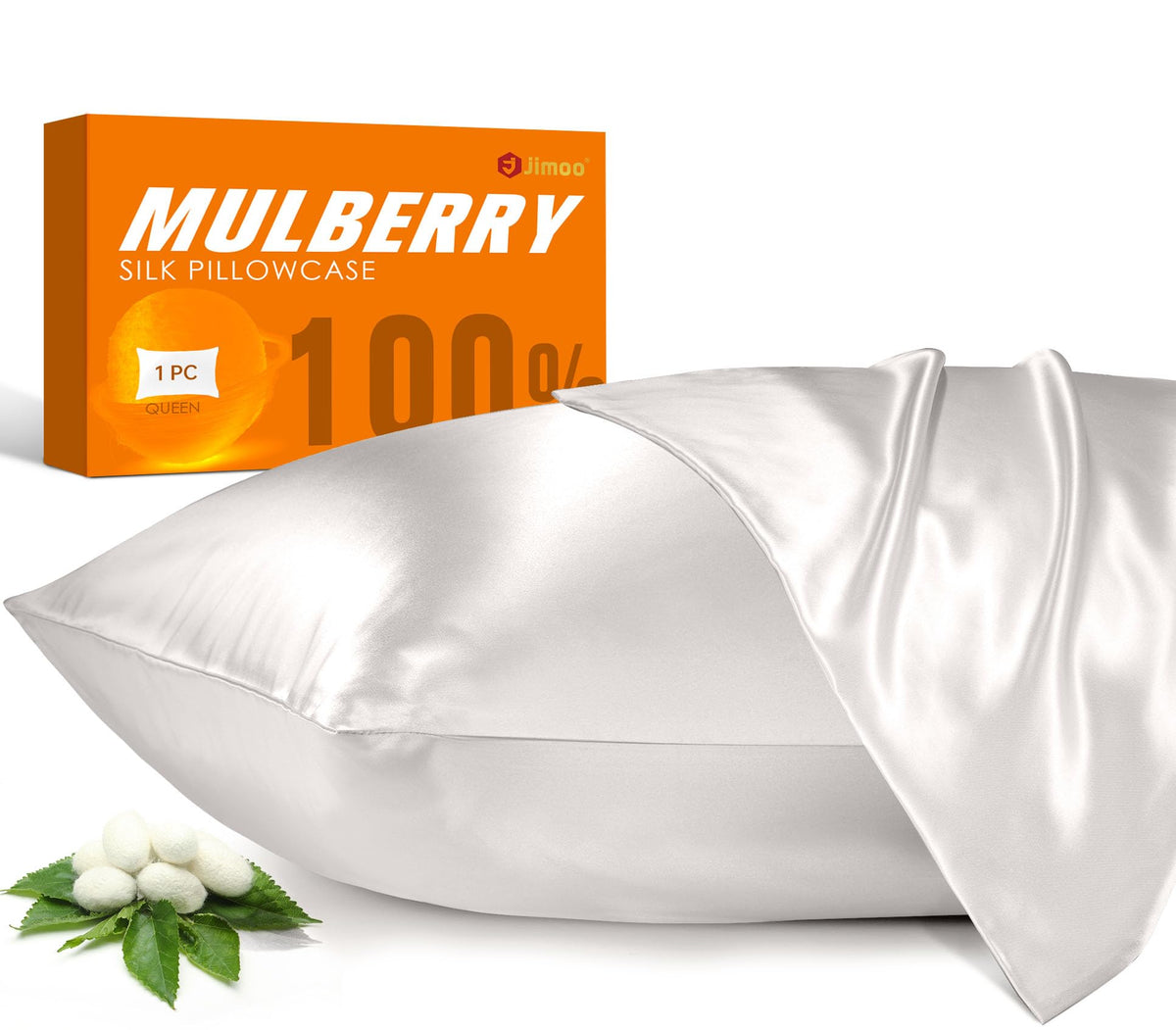 Ivory Silk Pillowcase