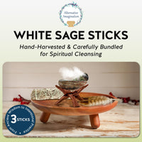 White Sage Smudge Sticks (Set of 3)