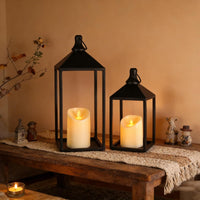 Black Metal Lantern (Set of 2)