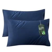 Navy Bamboo Pillowcases (Set of 2)