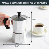 Silver Stovetop Espresso Maker