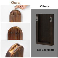 Brown Wooden Wall Planters (Set of 2)
