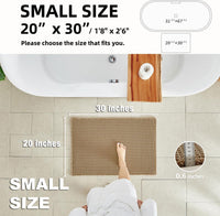 Khaki Waffle Bath Mat