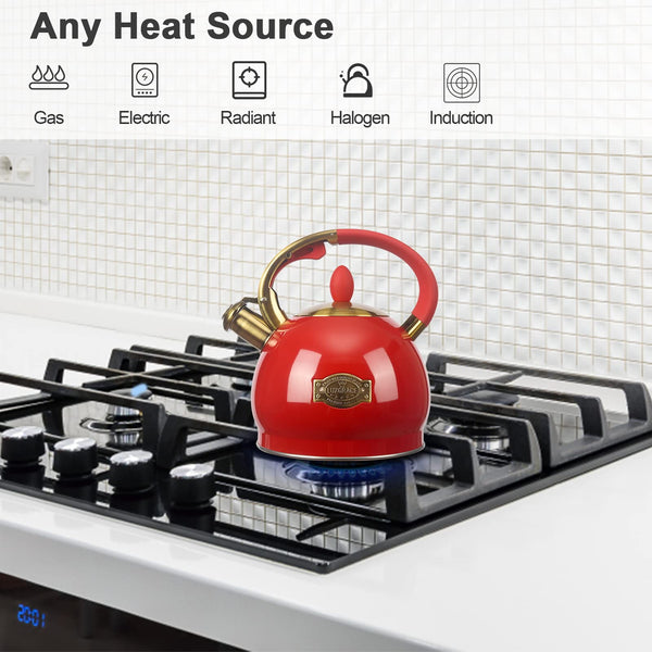 Red Classic Tea Kettle