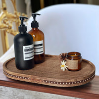 Rustic Oval Decorative Tray