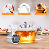 Glass Teapot with Strainer