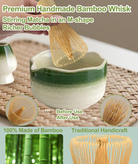 Green Ceramic Matcha Set (Set of 7)