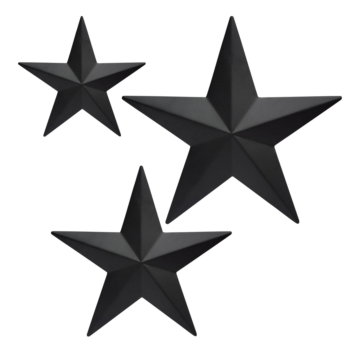 Black Barn Stars (Set of 3)
