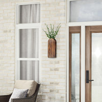 Brown Wooden Wall Planters (Set of 2)