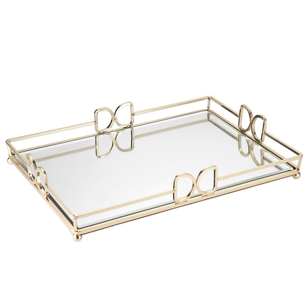 Champagne Gold Mirrored Tray