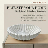 White Scalloped Bowl