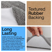 Grey Chenille Bath Rug