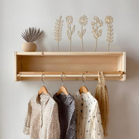 Wooden Wildflower Wall Decor (Set of 7)