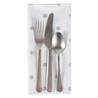 Silver Polka Dot Napkins (Set of 4)